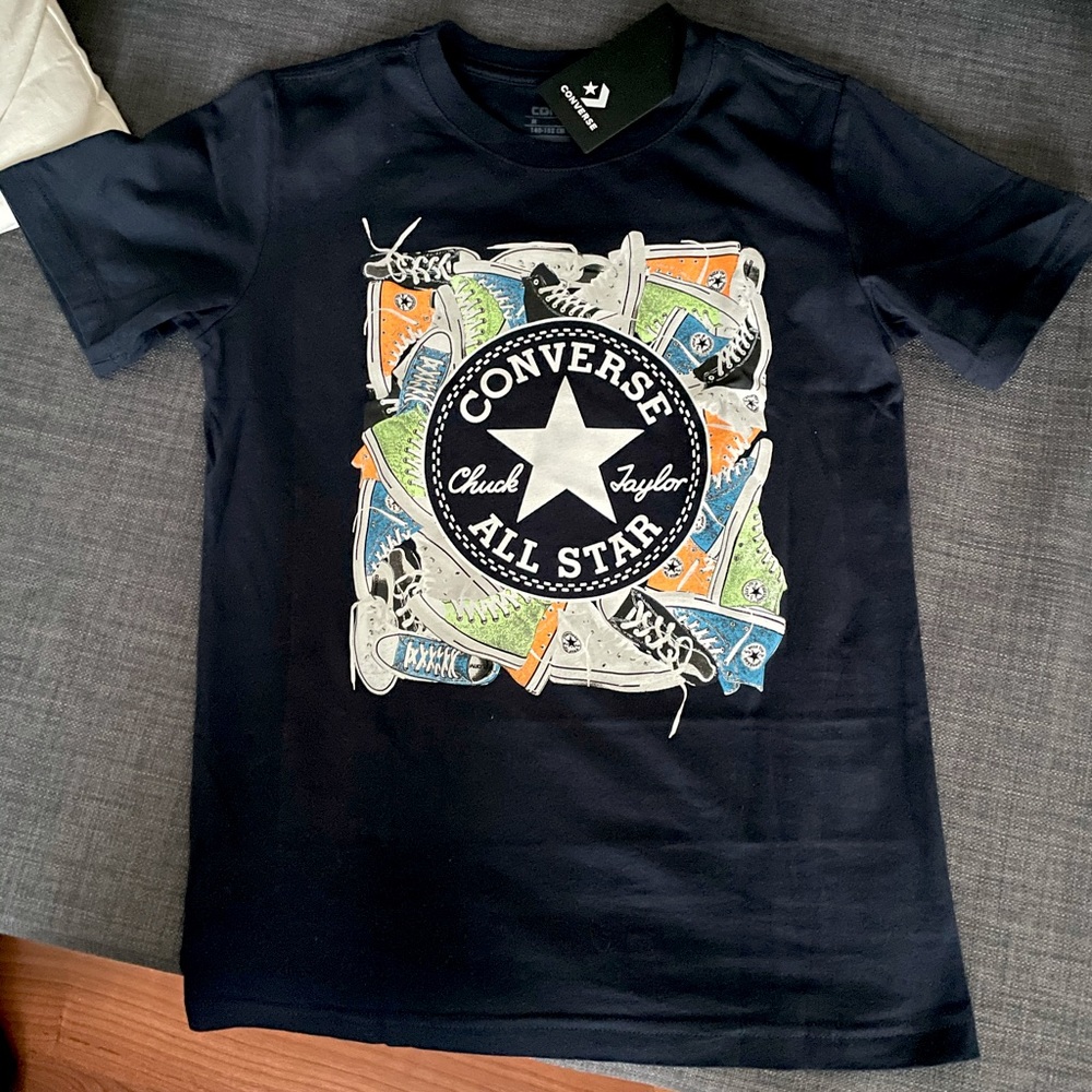 New Converse navy blue t shirt